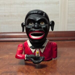 Vintage Style Red and Black Coin Bank